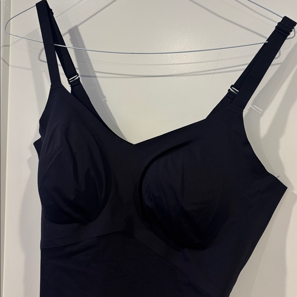 Honeylove Women’s Black Mid Thigh Bodysuit Shapewear 1X - Picture 3 of 7